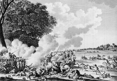 Wojna Rewolucji Francuskiej: śmierć francuskiego generała Barthelemy Catherine Joubert (1769-1799), zabitego w bitwie pod Novi dnia 28 Thermidor An VII (15 sierpnia autorstwa School French