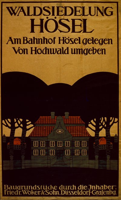 Waldsiedlung Hotel Reklama w języku niemieckim, c.1890 (plakat) autorstwa School German