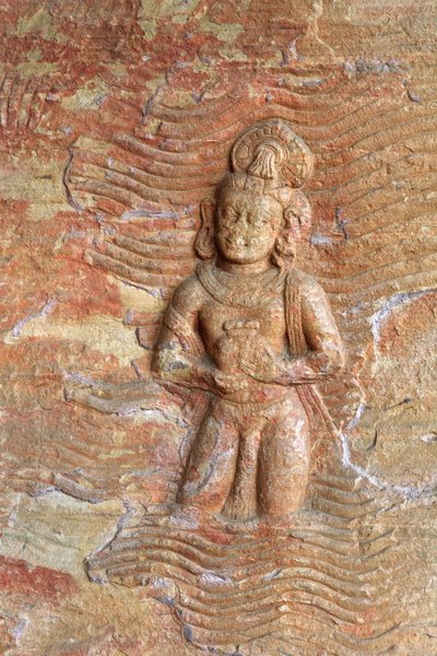 Szczegół, Wisznu jako awatar Varaha (zdjęcie) autorstwa School Indian