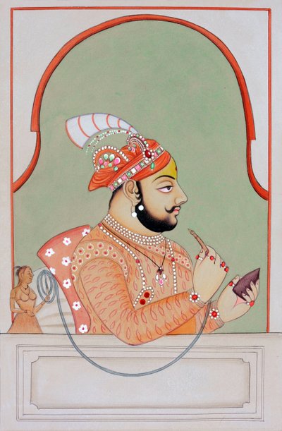 Miniatura przedstawiająca Maharana Jagat Singh Udaipur autorstwa School Indian
