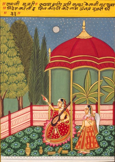 Miniatura na papierze, Gujri, szkoła Nathdwara autorstwa School Indian