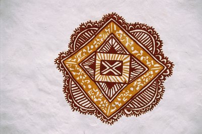 Miejsca malowania mandna w Jawaly Kala Keuarra, Jaipur, Radżastan autorstwa School Indian