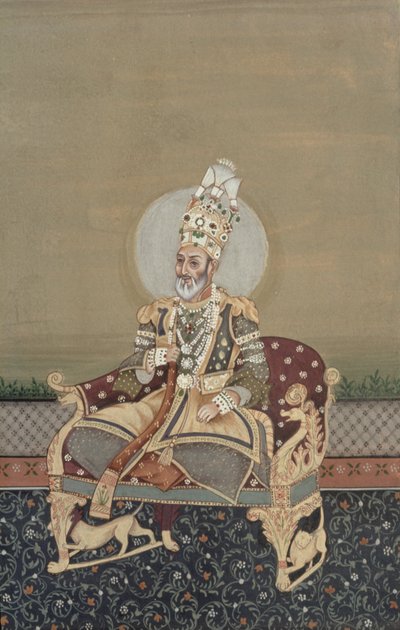 Portret Bahadura Szacha II (1775-1862) autorstwa School Indian