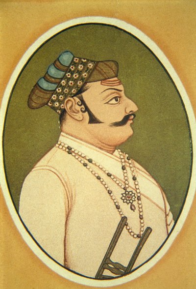 Portret maharadży Udai Singha, Udaipur, Radżastan, Indie autorstwa School Indian