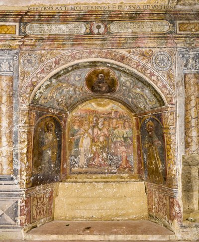 Fresk w kościele Santa Maria della Palomba autorstwa School Italian