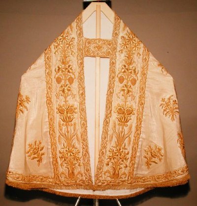 Parato del Corpus Domini cope-ийн урд талын харагдах байдал (торго) (арын харагдахыг 152128-аас үзнэ үү)poli autorstwa School Italian