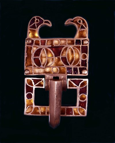 Fibula gotycka. VI wiek naszej ery. Mediolan, Muzeum Zamkowe autorstwa School Italian