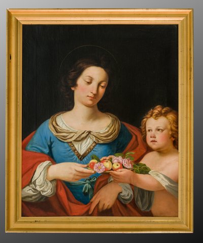 Św. Dorota (obraz olejny na płótnie) autorstwa School Italian