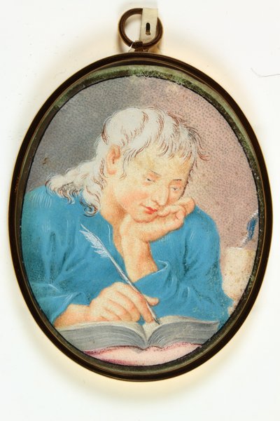Św. Jan Ewangelista (akwarela na welinie) autorstwa School Italian