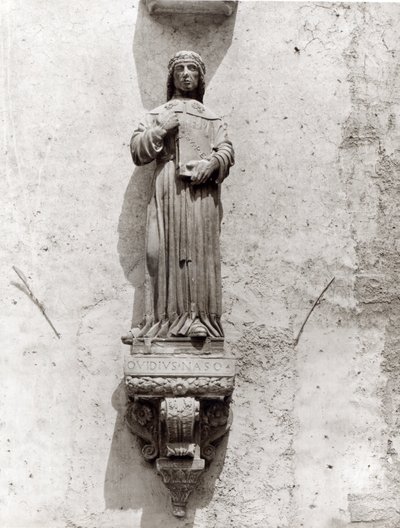 Posąg Owidiusza (43BC-AD17) autorstwa School Italian