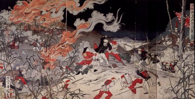 Pierwsza wojna chińsko-japońska – zwycięstwo Hui-Go – wojna chińsko-japońska autorstwa Japanese School