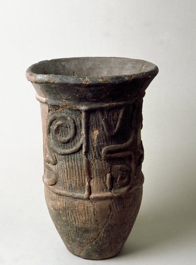 Słoik z terakoty z Chiby, okres Jomon, XIII-XI wiek p.n.e autorstwa Japanese School