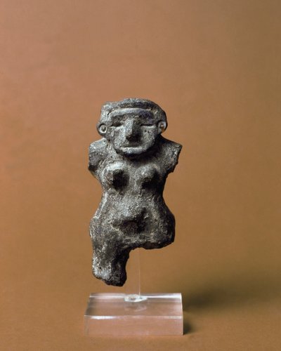 Terakotowa kobieta z Chiby, okres Jomon XIII-X w. p.n.e autorstwa Japanese School