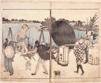 Bez tytułu (drzeworyt kolorowy) autorstwa School Japanese