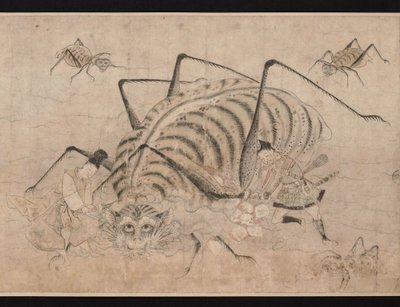 Z laską Raikou Tsuchigumo (Demon Seng-nee) (Yorizu Zabijający Tsuchigumo) możesz oprzeć się Tsuchigumo. autorstwa School Japanese