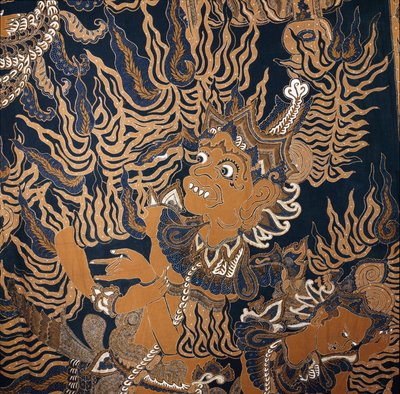 Jawajski batik z potworem autorstwa School Javanese