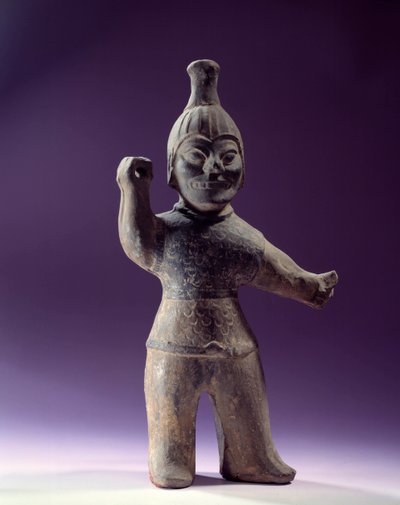 Art coreen: figurka egzorcysty. Okres Trzech Królestw (57 BC-668 AD). Paryż, Muzeum Cernuschi autorstwa School Korean