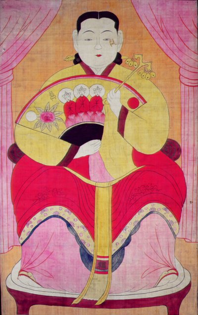 Daesin manura (naturalny pigment na jedwabiu) autorstwa School Korean