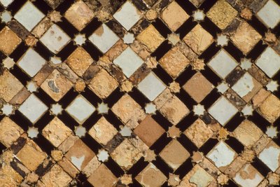 Nekropolia Chella, detal ozdobnego panelu (mozaika) autorstwa School Moroccan