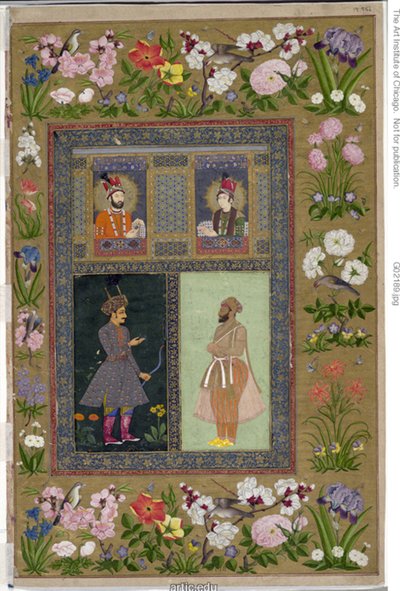 Strona z albumu St, autorstwa School Mughal
