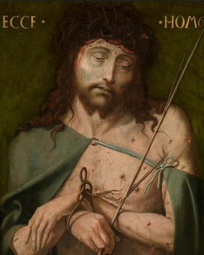 Ecce Homo, 1. poł. XVI w. (olej na desce) autorstwa School Netherlandish