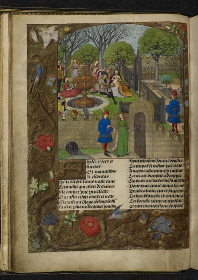 Harley 4425 fa. 12v Ogród Przyjemności (welin) autorstwa School Netherlandish
