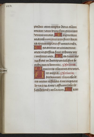 Kings 9, f.235v, Księga godzin, użycie Sarum ("Księga godzin Anny Boleyn") (welin) autorstwa School Netherlandish