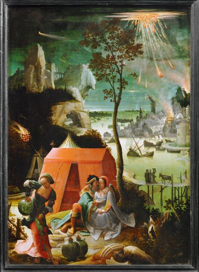 Lot i jego córki ... autorstwa School Netherlandish