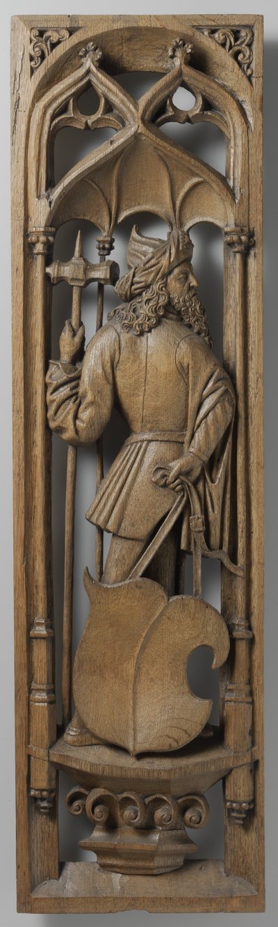 Tablica z prospektu organowego, ok. godz. 1510-20 (dąb ze śladami polichromii) autorstwa School Netherlandish