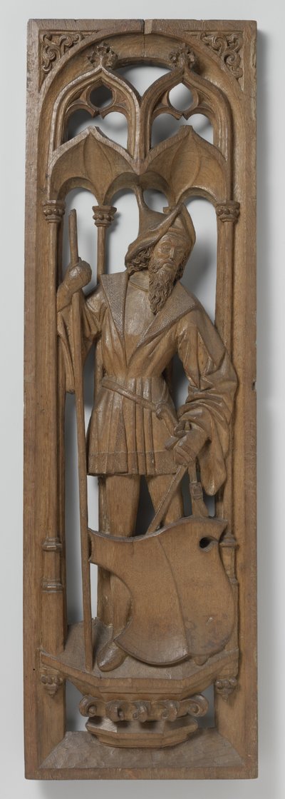 Tablica z prospektu organowego, ok. godz. 1510-20 (dąb ze śladami polichromii) autorstwa School Netherlandish