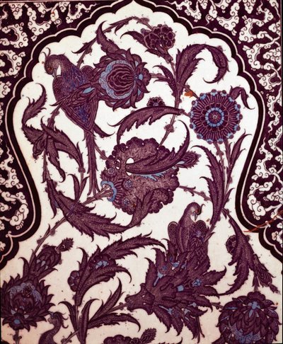 Sztuka osmańska: ceramika Iznik dekorująca salę obrzezania pałacu Topkapi w Stambule, Turcja autorstwa School Ottoman