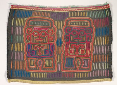 Panel koszuli (mola), Kuna People, Wyspy San Blas, ok. 1950 (bawełna z aplikacjami) autorstwa School Panamanian