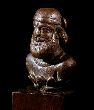Sztuka perska: popiersie księcia Partów z brązu. II wiek pne-III wiek naszej ery. Berlin. Muzeum Staatliche autorstwa School Persian
