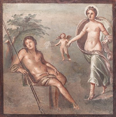 Endymion i Selene, Herkulanum autorstwa School Roman