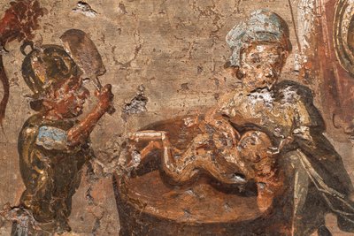 Sąd Salomona, Pompeje autorstwa School Roman