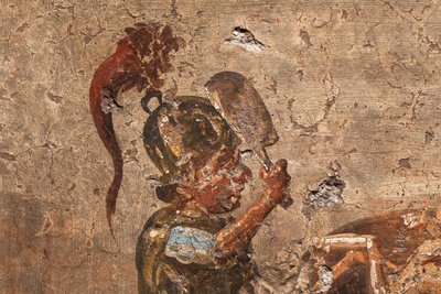 Sąd Salomona, Pompeje autorstwa School Roman