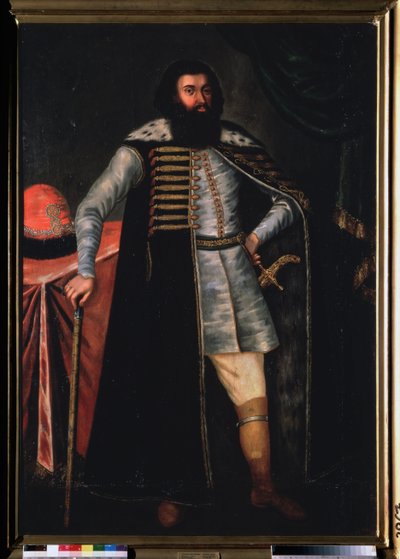 Portret hrabiego Iwana Repnina (?). Obraz rosyjskiego mistrza, olej na płótnie, 2 poł. Stara sztuka rosyjska. Państwowe Muzeum Rosyjskie w Sankt Petersburgu. autorstwa School Russian