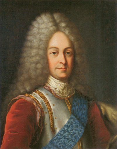 Portret księcia Wasilija Łukicza Dołgorukowa, I poł. XVIII w. (kolor lito) autorstwa School Russian