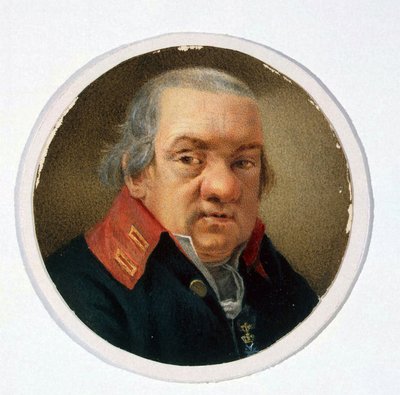Portret architekta Giacomo Quarenghiego (1744-1817) autorstwa anonimowego artysty, akwarela na papierze autorstwa School Russian