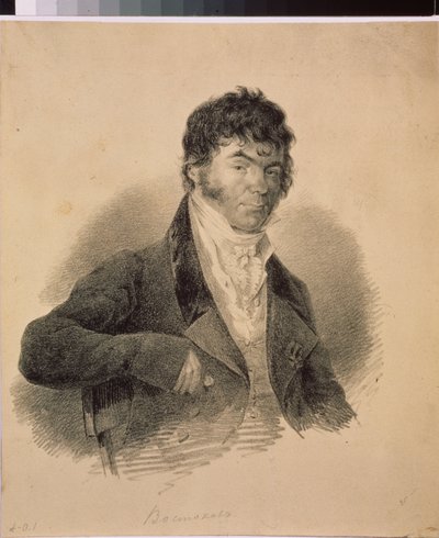 Portret pierwszego rosyjskiego filologa Aleksandra K. Wostokowa (1781-1864) autorstwa School Russian