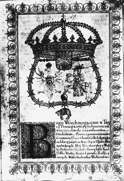 Ratyfikacja rozejmu Andrusowo autorstwa School Russian