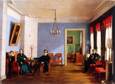 Rodzina Batiniewów w swoim mieszkaniu w Moskwie autorstwa School Russian