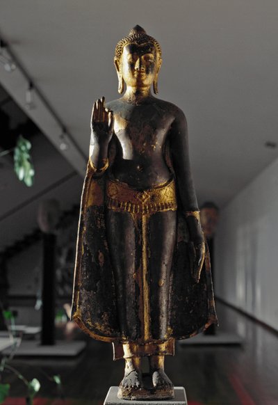 Styl Lopaburi: Abhjamudra Budda (Rzeźba) autorstwa School Siamese