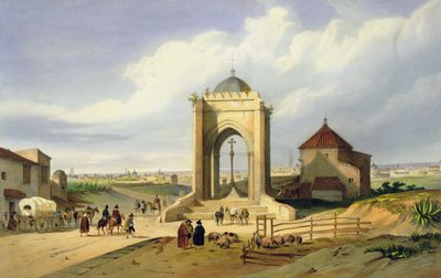 Widok na Sewillę z Cruz del Campo (kolor lito) autorstwa School Spanish