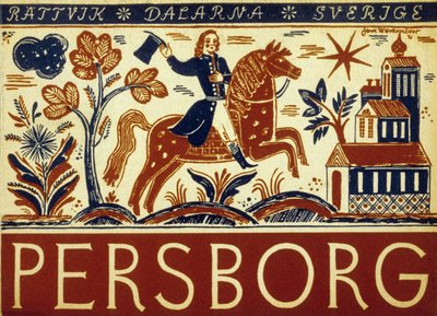 Szwedzki plakat turystyczny autorstwa School Swedish