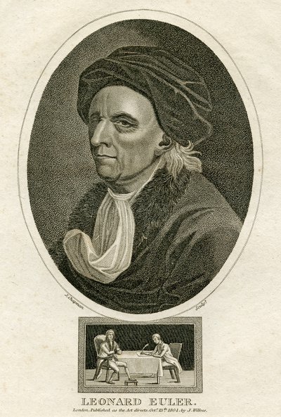 Portret Leonarda Eulera (grafika) autorstwa Swiss School