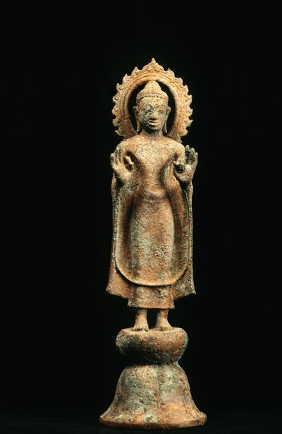 Budda, okres Dwarawaty (Brąz) autorstwa School Thai