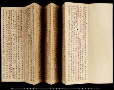 Laṅkāvatāra Sūtra z komentarzem, 800-850 (tusz na papierze) autorstwa School Tibetan