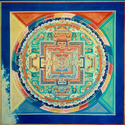 Mandal de Sarvid Vairochana Sufit Pałacu Potala w Lhasie. Tybet autorstwa School Tibetan