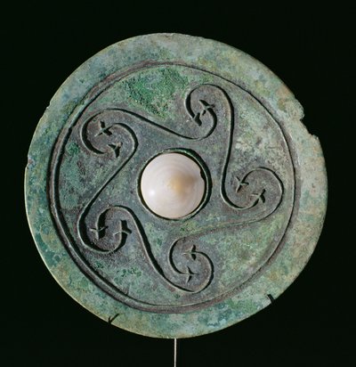 Lustro, Dongson Culture c.200 pne-200 AD, Wietnam (brąz) autorstwa School Vietnamese